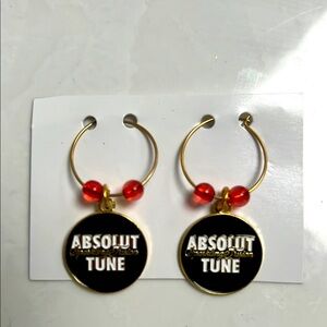 Absolut Sparkling Fusion Tune Champagne 🍾 🥂 Glass Charms / Brand New!